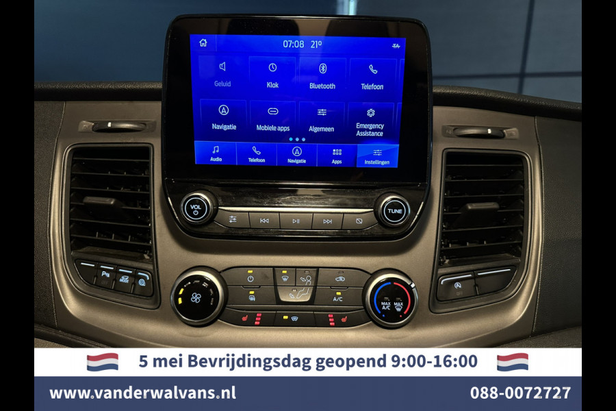 Ford Transit Custom 2.0 TDCI 130pk L2H1 Euro6 Airco | Camera | Navigatie | LED | Apple Carplay | Android Auto Cruisecontrol, Stoelverwarming, Verwarmde voorruit, Parkeersensoren, Bijrijdersbank, 2800kg trekvermogen