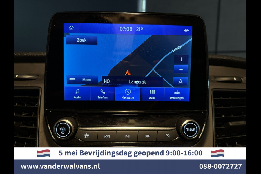 Ford Transit Custom 2.0 TDCI 130pk L2H1 Euro6 Airco | Camera | Navigatie | LED | Apple Carplay | Android Auto Cruisecontrol, Stoelverwarming, Verwarmde voorruit, Parkeersensoren, Bijrijdersbank, 2800kg trekvermogen
