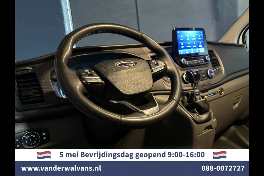 Ford Transit Custom 2.0 TDCI 130pk L2H1 Euro6 Airco | Camera | Navigatie | LED | Apple Carplay | Android Auto Cruisecontrol, Stoelverwarming, Verwarmde voorruit, Parkeersensoren, Bijrijdersbank, 2800kg trekvermogen