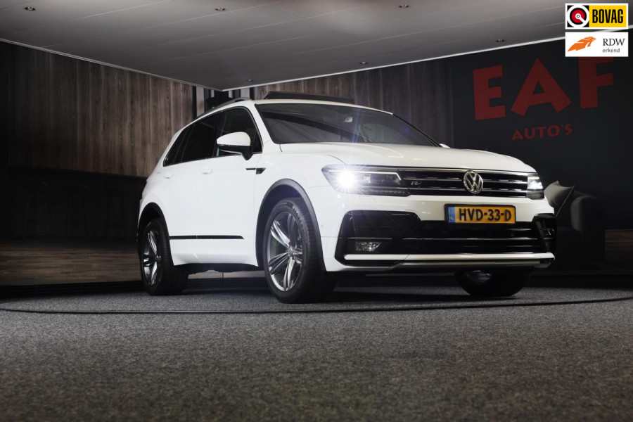 Volkswagen Tiguan 1.4 TSI 4Motion R Line / AUT / Memory / Elek Stoelen / Navi / F1 / Camera / Head Up / Leder / Led / Pano / 19 In