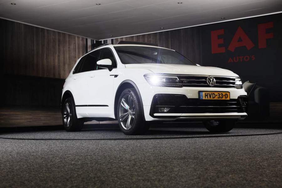 Volkswagen Tiguan 1.4 TSI 4Motion R Line / AUT / Memory / Elek Stoelen / Navi / F1 / Camera / Head Up / Leder / Led / Pano / 19 In