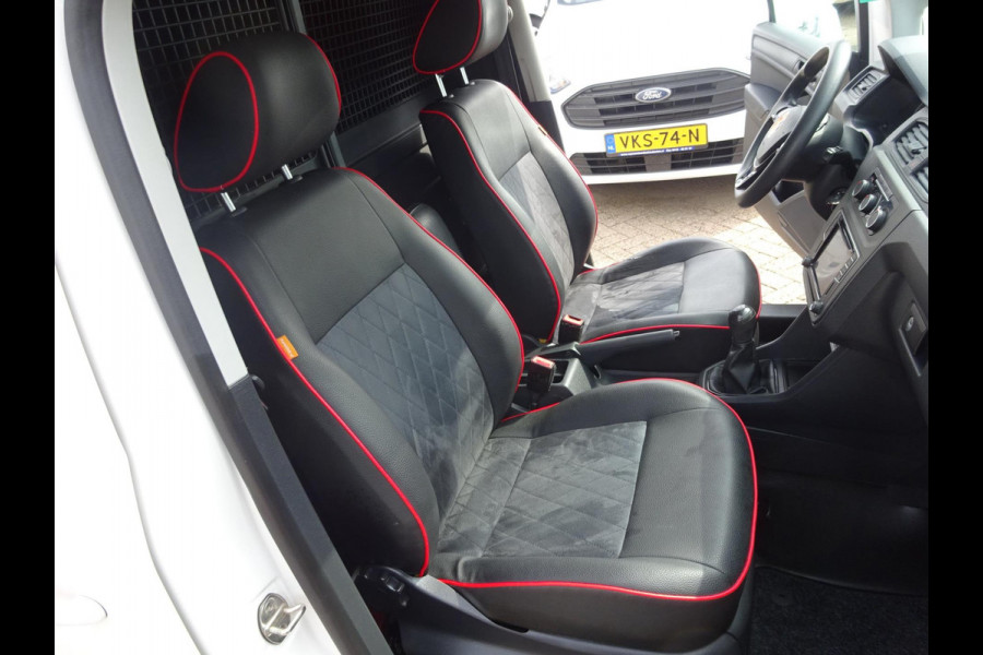 Volkswagen Caddy 2.0 TDI L1H1 BMT EU6 180 PK AIRCO LEDER LMV SIDEBARS NAVIGATIE