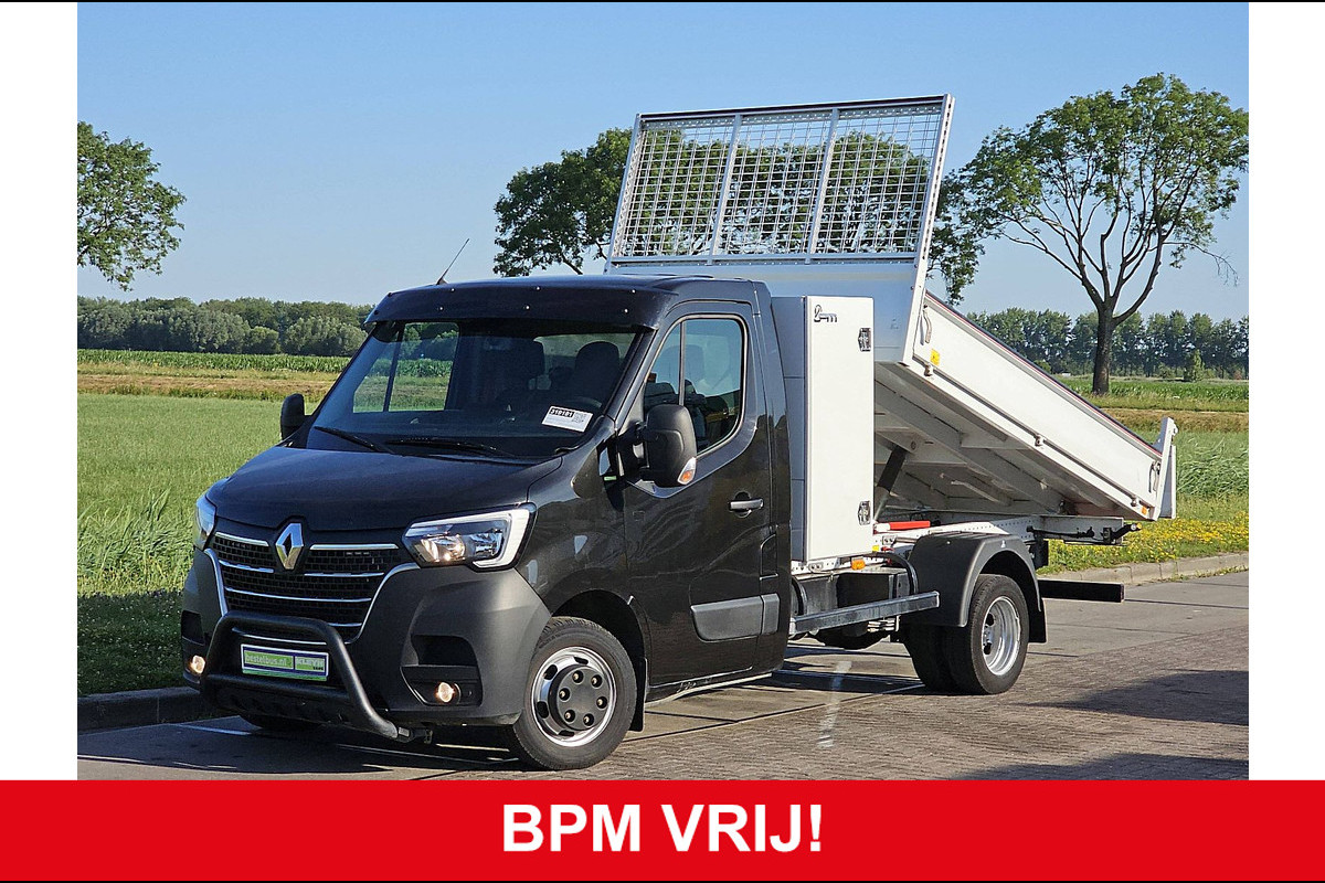 Renault Master T35 2.3 dCi 165 L3 DL Kipper EURO6 3500 kg trekhaak omvormer navi cruise control Renault Master T35 2.3 dCi 165 L3 DL Kipper EURO6 3500 kg trekhaak omvormer navi cruise control
