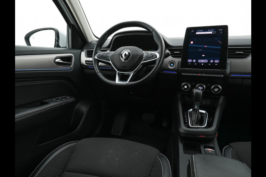 Renault Arkana 1.6 E-Tech hybrid 145 techno (INCL.BTW) *1/2LEATHER | FULL-LED | DIGI-COCKPIT | BLIND-SPOT | NAVI-FULLMAP | AMBIENT-LIGHT | CAMERA | KEYLESS | DAB+ | COMFORT-SEATS | 18''ALU*