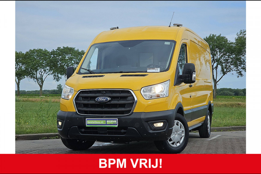 Ford Transit 350 2.0 TDCI L3H2 Trekhaak NAP Airco Euro6 130Pk 1e Eigenaar Oh-Historie!