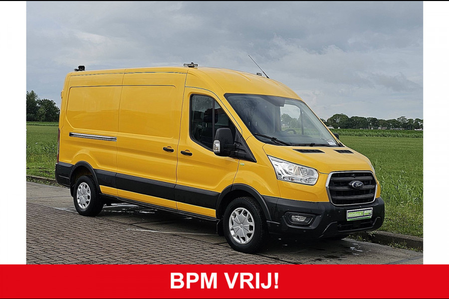 Ford Transit 350 2.0 TDCI L3H2 Trekhaak NAP Airco Euro6 130Pk 1e Eigenaar Oh-Historie!