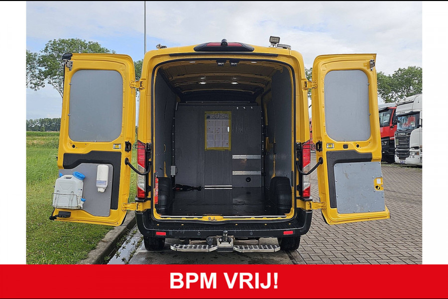 Ford Transit 350 2.0 TDCI L3H2 Trekhaak NAP Airco Euro6 130Pk 1e Eigenaar Oh-Historie!