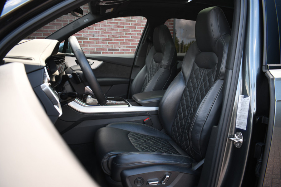 Audi Q7 55 TFSI quattro S-Line 7-persoons Pano S-zetels Trekh ACC HUD B&O 360 Soft-close