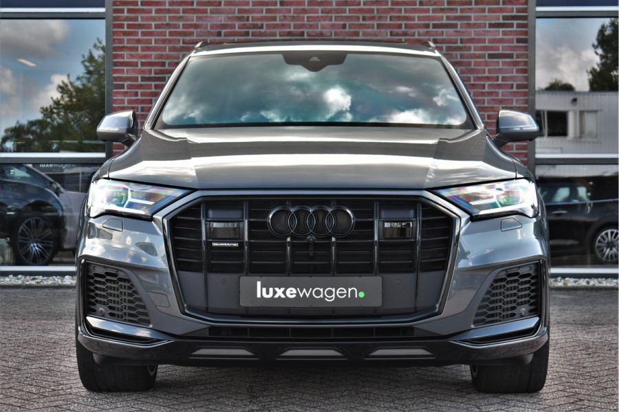 Audi Q7 55 TFSI quattro S-Line 7-persoons Pano S-zetels Trekh ACC HUD B&O 360 Soft-close