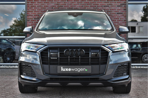 Audi Q7 55 TFSI quattro S-Line 7-persoons Pano S-zetels Trekh ACC HUD B&O 360 Soft-close