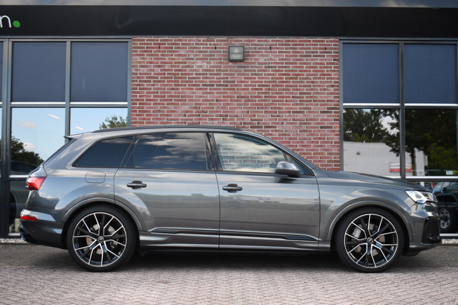 Audi Q7 55 TFSI quattro S-Line 7-persoons Pano S-zetels Trekh ACC HUD B&O 360 Soft-close