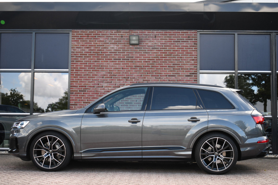 Audi Q7 55 TFSI quattro S-Line 7-persoons Pano S-zetels Trekh ACC HUD B&O 360 Soft-close