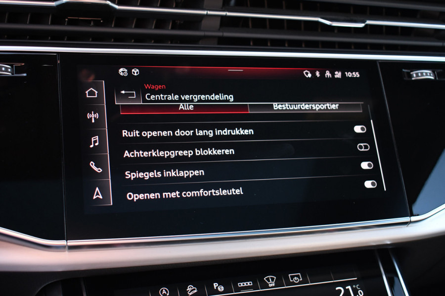 Audi Q7 55 TFSI quattro S-Line 7-persoons Pano S-zetels Trekh ACC HUD B&O 360 Soft-close