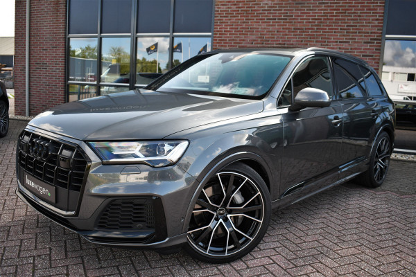 Audi Q7 55 TFSI quattro S-Line 7-persoons Pano S-zetels Trekh ACC HUD B&O 360 Soft-close