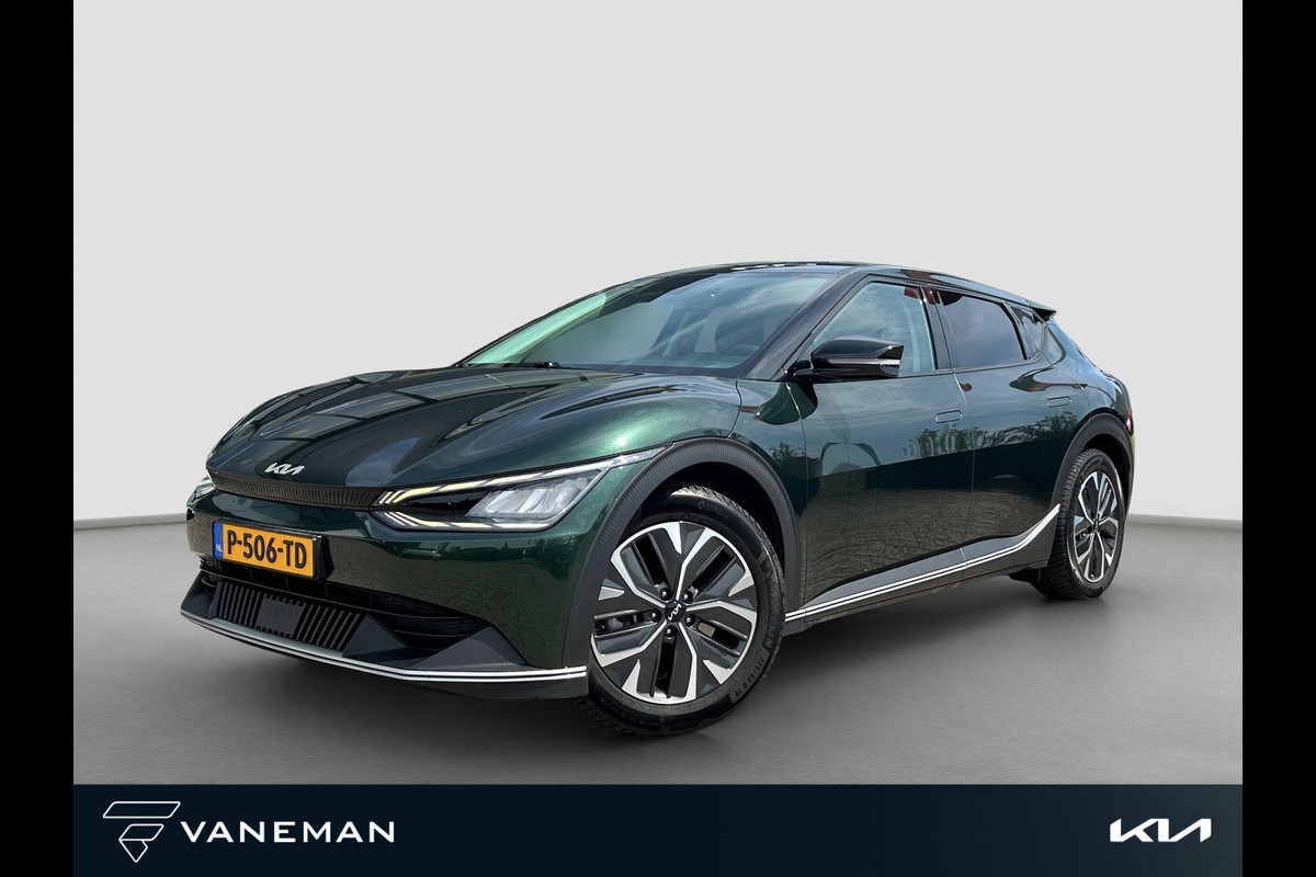 Kia Ev6 Air 58 kWh | Prijs incl. vooraftrek 2000.- inruilpremie| Automaat | Camera | Navi | Uniek! - Forest Green | 19” Velgen | H-Leder | Clima | Stuur-/Stoelverwarming | Trekhaak | PDC | Cruise | LED |