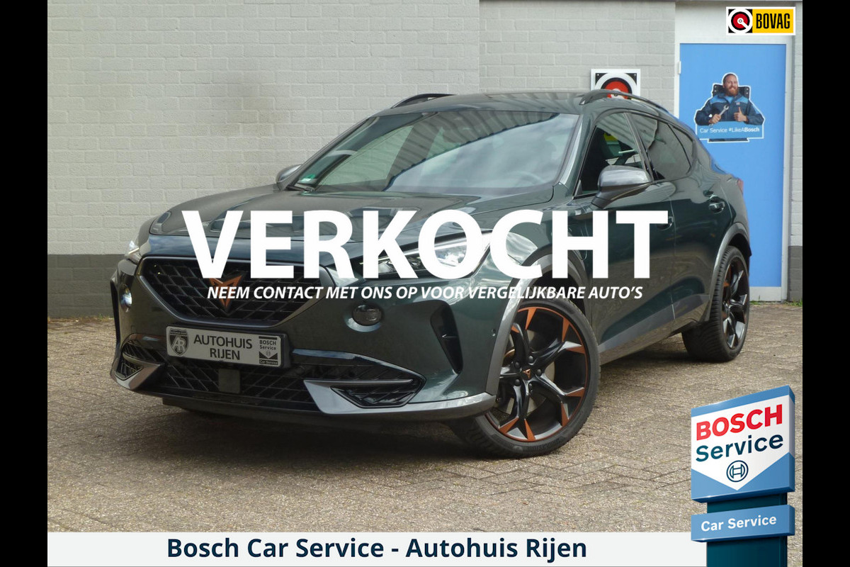 CUPRA Formentor 1.4 e-Hybrid VZ Performance |Panodak|Keyless-Entry/Go|Blindspot|Stoel/Stuurverwarming|Adaptive-Cruise|Carplay CUPRA Formentor 1.4 e-Hybrid VZ Performance |Panodak|Keyless-Entry/Go|Blindspot|Stoel/Stuurverwarming|Adaptive-Cruise|Carplay