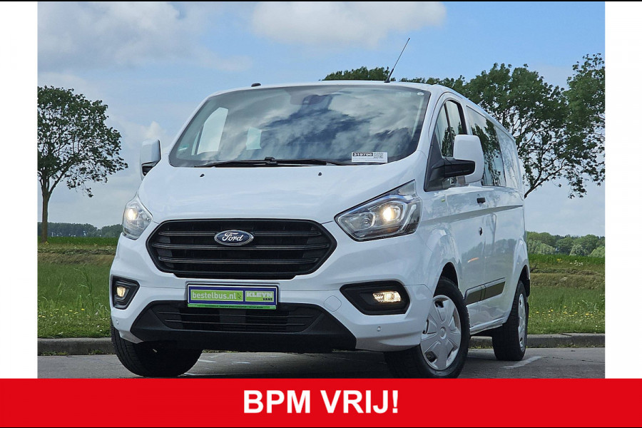 Ford Transit 2.0 L2H1 Navi Airco Dubbele Cabine Automaat Distronic WP-Inrichting PDC 131 PK Euro6
