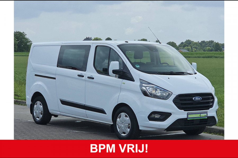 Ford Transit 2.0 L2H1 Navi Airco Dubbele Cabine Automaat Distronic WP-Inrichting PDC 131 PK Euro6