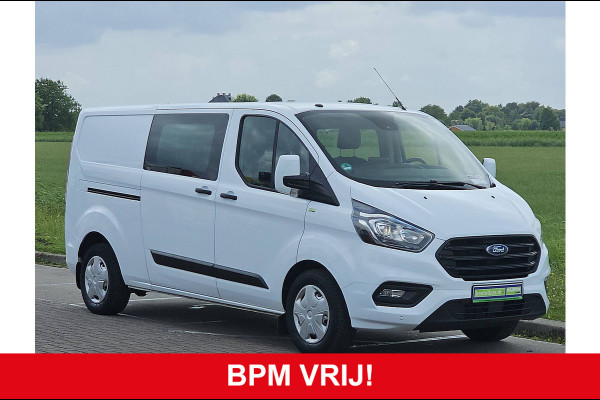Ford Transit 2.0 L2H1 Navi Airco Dubbele Cabine Automaat Distronic WP-Inrichting PDC 131 PK Euro6
