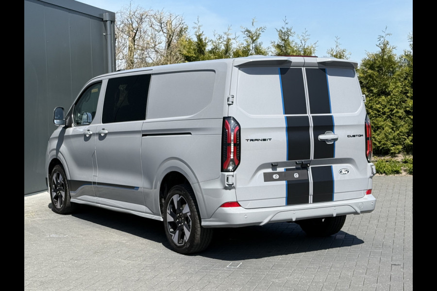 Ford Transit Custom 2.0 TDCI 170 PK AUTOM SPORT DC / L2H1 / ***ZOMER AANBIEDING***/ Limited Sport / !NIEUW! / 6 PERS DUBBEL CABINE / 2x SCHUIFDEUR /