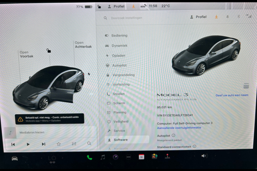 Tesla Model 3 Standard RWD Plus 60 kWh 87% SOH 1e Eigenaar NL-Auto