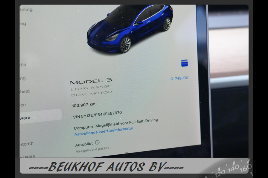 Tesla Model 3 Long Range AWD 75 kWh Autopilot 3  Soh 92,6% !!