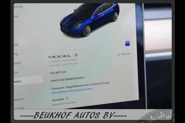 Tesla Model 3 Long Range AWD 75 kWh Autopilot 3  Soh 92,6% !!