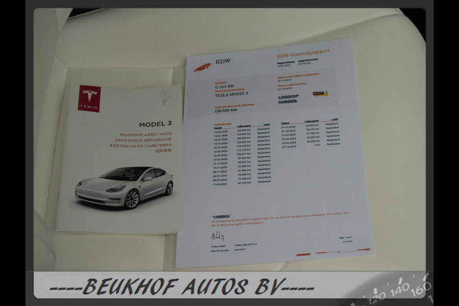 Tesla Model 3 Standard RWD Plus 60 kWh Wit Leer Pano Soh 91%