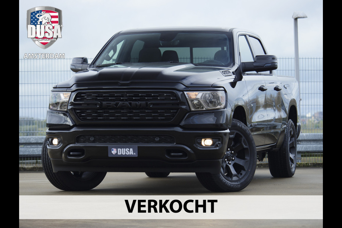 Dodge Ram | 1500 | Big Horn | Night | Final V8 Edition | 4x4 | Crew Cab Leder Interieur | Panorama dak | Night edition | INCL BPM-VOORDEEL Getoonde accessoires zijn verkrijgbaar tegen meerprijs Dodge Ram | 1500 | Big Horn | Night | Final V8 Edition | 4x4 | Crew Cab Leder Interieur | Panorama dak | Night edition | INCL BPM-VOORDEEL Getoonde accessoires zijn verkrijgbaar tegen meerprijs