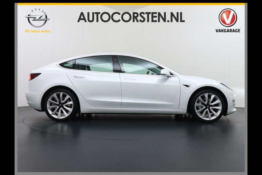 Tesla Model 3 Long Range AWD 75kWh 463PK Lmv 19" FSD-3 Computer Premium Audio AutoPilot Panoramadak Camera's Leer Adaptive-Cruise-Control+Stop 4WD Stoel en achterbank verwarming Elektr.Stoelen+Memory+Easy-Entry WiFi 1e Eigenaar Org. Nederlandse Auto Garantie op Accu/Motor tot 16-03-2028/192.000km
