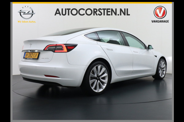 Tesla Model 3 Long Range AWD 75kWh 463PK Lmv 19" FSD-3 Computer Premium Audio AutoPilot Panoramadak Camera's Leer Adaptive-Cruise-Control+Stop 4WD Stoel en achterbank verwarming Elektr.Stoelen+Memory+Easy-Entry WiFi 1e Eigenaar Org. Nederlandse Auto Garantie op Accu/Motor tot 16-03-2028/192.000km