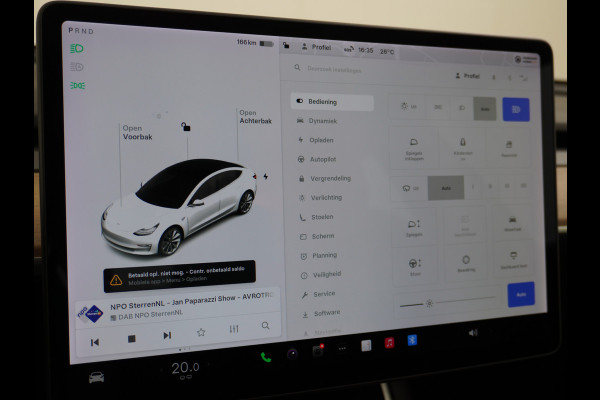 Tesla Model 3 Long Range AWD 75kWh 463PK Lmv 19" FSD-3 Computer Premium Audio AutoPilot Panoramadak Camera's Leer Adaptive-Cruise-Control+Stop 4WD Stoel en achterbank verwarming Elektr.Stoelen+Memory+Easy-Entry WiFi 1e Eigenaar Org. Nederlandse Auto Garantie op Accu/Motor tot 16-03-2028/192.000km