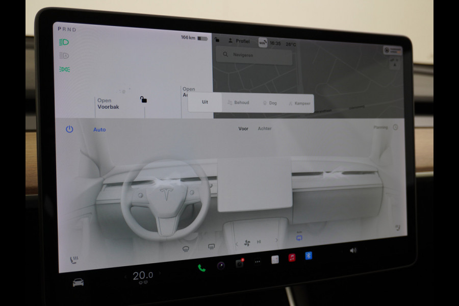 Tesla Model 3 Long Range AWD 75kWh 463PK Lmv 19" FSD-3 Computer Premium Audio AutoPilot Panoramadak Camera's Leer Adaptive-Cruise-Control+Stop 4WD Stoel en achterbank verwarming Elektr.Stoelen+Memory+Easy-Entry WiFi 1e Eigenaar Org. Nederlandse Auto Garantie op Accu/Motor tot 16-03-2028/192.000km
