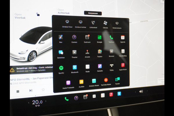 Tesla Model 3 Long Range AWD 75kWh 463PK Lmv 19" FSD-3 Computer Premium Audio AutoPilot Panoramadak Camera's Leer Adaptive-Cruise-Control+Stop 4WD Stoel en achterbank verwarming Elektr.Stoelen+Memory+Easy-Entry WiFi 1e Eigenaar Org. Nederlandse Auto Garantie op Accu/Motor tot 16-03-2028/192.000km