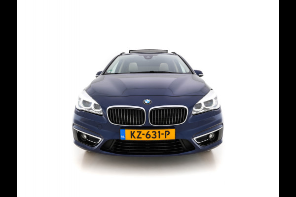 BMW 2 Serie Gran Tourer 218D High Executive Luxury-Line 7-Pers Aut. *PANO | NAVI-FULLMAP | LUXURY-LEATHER | FULL-LED | ECC | KEYLESS | HEATED-COMFORTSEATS | SHIFT-PADDLES | AMBIENT-LIGHT | CAMERA | HEAD UP | PDC | TOWBAR | 17"ALU*