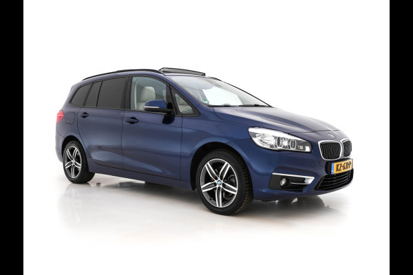 BMW 2 Serie Gran Tourer 218D High Executive Luxury-Line 7-Pers Aut. *PANO | NAVI-FULLMAP | LUXURY-LEATHER | FULL-LED | ECC | KEYLESS | HEATED-COMFORTSEATS | SHIFT-PADDLES | AMBIENT-LIGHT | CAMERA | HEAD UP | PDC | TOWBAR | 17"ALU*