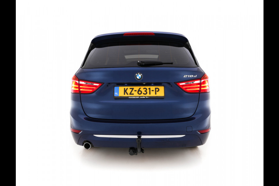 BMW 2 Serie Gran Tourer 218D High Executive Luxury-Line 7-Pers Aut. *PANO | NAVI-FULLMAP | LUXURY-LEATHER | FULL-LED | ECC | KEYLESS | HEATED-COMFORTSEATS | SHIFT-PADDLES | AMBIENT-LIGHT | CAMERA | HEAD UP | PDC | TOWBAR | 17"ALU*