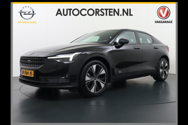 Polestar 2 Long Range 78 kWh Sleutelloos(Telefoon-sleutel) Adaptive-Cruise Carplay Android 360-Camera 19"LM Led-Pixel-Lamp WiFi PDC-a+v Par Phone-Connect.Stoel-Verwarmd 1500kg-trekvermogen OnePedal drive Licht+Zichtpakket 55.000 nieuw!! EBD RemAssist Virtual-Cockpit digiDash Uitparkeer waarschuwing Botswaarsc.syst. Autonoom-Rem Noodrem ESP TCS Hill-Assist Lane Assist Pre-Crash-Syst. Emergency-Call Keyless Ecc tot 150kw snell