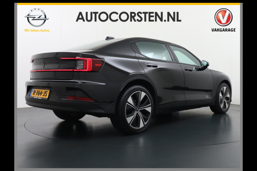 Polestar 2 Long Range 78 kWh Sleutelloos(Telefoon-sleutel) Adaptive-Cruise Carplay Android 360-Camera 19"LM Led-Pixel-Lamp WiFi PDC-a+v Par Phone-Connect.Stoel-Verwarmd 1500kg-trekvermogen OnePedal drive Licht+Zichtpakket 55.000 nieuw!! EBD RemAssist Virtual-Cockpit digiDash Uitparkeer waarschuwing Botswaarsc.syst. Autonoom-Rem Noodrem ESP TCS Hill-Assist Lane Assist Pre-Crash-Syst. Emergency-Call Keyless Ecc tot 150kw snell