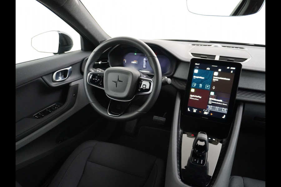 Polestar 2 Long Range 78 kWh Sleutelloos(Telefoon-sleutel) Adaptive-Cruise Carplay Android 360-Camera 19"LM Led-Pixel-Lamp WiFi PDC-a+v Par Phone-Connect.Stoel-Verwarmd 1500kg-trekvermogen OnePedal drive Licht+Zichtpakket 55.000 nieuw!! EBD RemAssist Virtual-Cockpit digiDash Uitparkeer waarschuwing Botswaarsc.syst. Autonoom-Rem Noodrem ESP TCS Hill-Assist Lane Assist Pre-Crash-Syst. Emergency-Call Keyless Ecc tot 150kw snell
