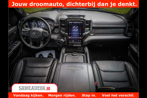 Dodge Ram 1500 LIMITED | 5.7 V8 HEMI | HUD | BOM VOL | LUCHTVERING | PANORAMA | ADAPTIVE CRUISE | 360 CAM | 3500KG | LEDER | DUBBELE CABINE | BPM VRIJ | LANE ASSIST | APPLE CARPLAY