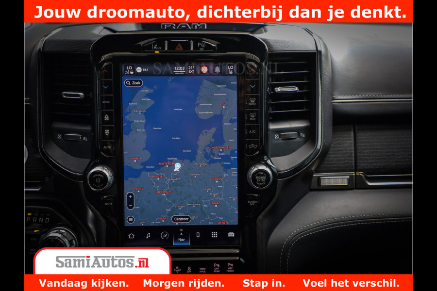 Dodge Ram 1500 LIMITED | 5.7 V8 HEMI | HUD | BOM VOL | LUCHTVERING | PANORAMA | ADAPTIVE CRUISE | 360 CAM | 3500KG | LEDER | DUBBELE CABINE | BPM VRIJ | LANE ASSIST | APPLE CARPLAY