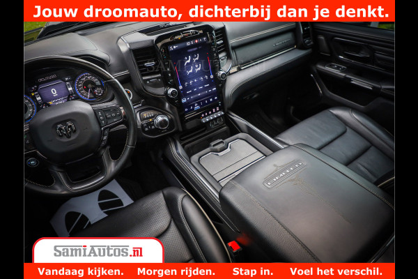 Dodge Ram 1500 LIMITED | 5.7 V8 HEMI | HUD | BOM VOL | LUCHTVERING | PANORAMA | ADAPTIVE CRUISE | 360 CAM | 3500KG | LEDER | DUBBELE CABINE | BPM VRIJ | LANE ASSIST | APPLE CARPLAY