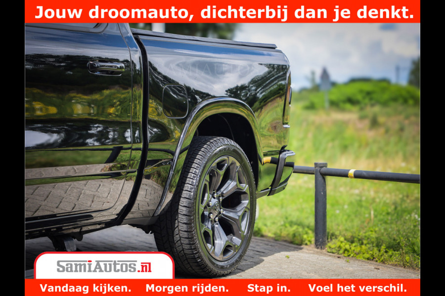 Dodge Ram 1500 LIMITED | 5.7 V8 HEMI | HUD | BOM VOL | LUCHTVERING | PANORAMA | ADAPTIVE CRUISE | 360 CAM | 3500KG | LEDER | DUBBELE CABINE | BPM VRIJ | LANE ASSIST | APPLE CARPLAY