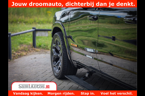 Dodge Ram 1500 LIMITED | 5.7 V8 HEMI | HUD | BOM VOL | LUCHTVERING | PANORAMA | ADAPTIVE CRUISE | 360 CAM | 3500KG | LEDER | DUBBELE CABINE | BPM VRIJ | LANE ASSIST | APPLE CARPLAY