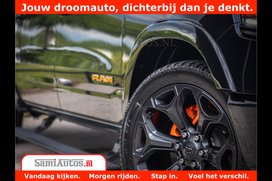 Dodge Ram 1500 LIMITED | 5.7 V8 HEMI | HUD | BOM VOL | LUCHTVERING | PANORAMA | ADAPTIVE CRUISE | 360 CAM | 3500KG | LEDER | DUBBELE CABINE | BPM VRIJ | LANE ASSIST | APPLE CARPLAY