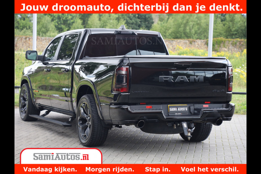 Dodge Ram 1500 LIMITED | 5.7 V8 HEMI | HUD | BOM VOL | LUCHTVERING | PANORAMA | ADAPTIVE CRUISE | 360 CAM | 3500KG | LEDER | DUBBELE CABINE | BPM VRIJ | LANE ASSIST | APPLE CARPLAY