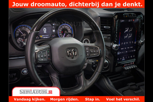 Dodge Ram 1500 LIMITED | 5.7 V8 HEMI | HUD | BOM VOL | LUCHTVERING | PANORAMA | ADAPTIVE CRUISE | 360 CAM | 3500KG | LEDER | DUBBELE CABINE | BPM VRIJ | LANE ASSIST | APPLE CARPLAY