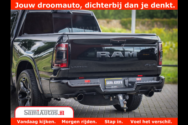 Dodge Ram 1500 LIMITED | 5.7 V8 HEMI | HUD | BOM VOL | LUCHTVERING | PANORAMA | ADAPTIVE CRUISE | 360 CAM | 3500KG | LEDER | DUBBELE CABINE | BPM VRIJ | LANE ASSIST | APPLE CARPLAY