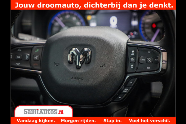 Dodge Ram 1500 LIMITED | 5.7 V8 HEMI | HUD | BOM VOL | LUCHTVERING | PANORAMA | ADAPTIVE CRUISE | 360 CAM | 3500KG | LEDER | DUBBELE CABINE | BPM VRIJ | LANE ASSIST | APPLE CARPLAY